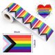 thumbnail image 2 of 500 Pieces 5x3 Cm Progress Pride Flag Stickers, Rectangle Rainbow Pride Stickers Self Adhesive Sticker Roll For Gay Pride Month Decorations, 2 of 5