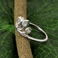 thumbnail image 3 of 0.50 CTW Natural Diamond Polki Tree of Life Elegant Ring 925 Sterling Silver Women Mother's Day Gift Jewelry, 3 of 5