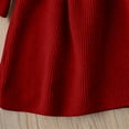thumbnail image 4 of BRGZLK Little Girls Solid Color Long Sleeve Sweater Dress Girl Knitting Warm Princess Dress Trendy Casual Comfort Jumpsuit Skirt Red 3-4 Years, 4 of 5