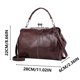 thumbnail image 4 of Xihbxyly Elegante Bolso Geométrico Vintage de Piel Sintética, Bandolera de Gran Capacidad, con Cierre de Hebilla, Imprescindible para El Día a Día de Mujer, Correa Ajustable Incluida., 4 of 6
