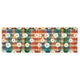 thumbnail image 6 of Yayeee Kitchen Valance Rod Pocket 54" x 18" Living Room Window Curtain, Green Checkered Daisy, 6 of 6
