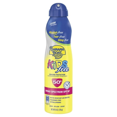 Baby Bug Spray (Banana Boat Kids Alcohol-Free Tear-Free Sting-Free Clear Spray Sunscreen Broad Spectrum SPF 50 - 6)
