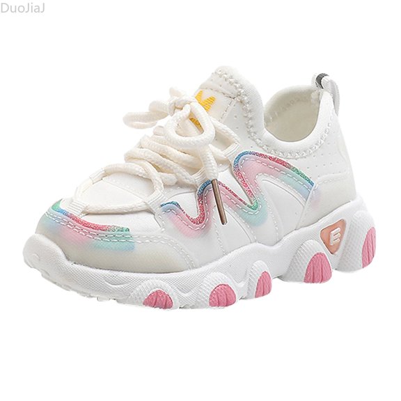 DuoJiaJ Girls Baby Infant Kids Toddler Shoes Winter Warm Lace Up Soft Leather Sneakers Baby Shoes Baby Shoes Size 6,Beige