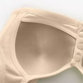 thumbnail image 5 of Front Closure Bras for Women Plus Size No Wire Bra for Senior Convenient Light Shaping Jacquard Bras for Older Women, 5 of 6