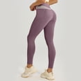 thumbnail image 4 of WAYUTE Women's Leggings High Waisted Split Panel Push up Design Athleisure Stretchy Fit Sports Gym Fitness L, 4 of 5