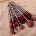 thumbnail image 4 of Pincel de maquillaje Lady Cheek Eye Shadow Eyebrow Powder Polvo de plástico Cepillos Herramientas Cosméticos Accesorio Belleza Suministros Pink 13 Packs Sweethay CE001703-03, 4 of 7