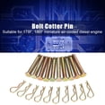 thumbnail image 2 of TOPINCN R Type Pin, Bolt Cotter Pin,10set Farming Machine Air Cool Diesel Engine Accessories 8*50mm R Type Pin Set For 178F 186F, 2 of 8
