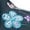 Blue, variant on Floral Embroidered Mid Calf Combat Boots for Women Boho Vintage Flower Lace up Low Heel Winter Fall Riding Short Boots with Side Zipper