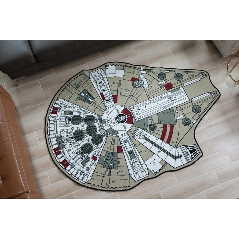 Star Wars Large Millennium Falcon Entry or Area Rug, 59