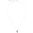 thumbnail image 6 of God Bless - 16" - 18" Rhodium Plated Crystal Necklace, 6 of 7