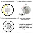 thumbnail image 3 of LED Luminous Electronic Candle 12PCS White shell [cold white flash], 3 of 7