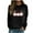 Black, variant on MIUOWANP Women's Long Sleeve Tops Christmas Fashion Women's Casual Long Sleeve Printed Ladies Sweatshirts Tops