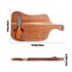 thumbnail image 3 of Juego de tablas de cortar de madera | Tabla de queso y pan europea portátil | Superficie de corte de bistec | Plato de madera para servir | Utensilios y ranuras incorporados | 26x15x1.5cm | Ligero y, 3 of 6