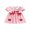 Pink, variant on BemeyourBBs Kids Toddler Baby Girls Valentines Dress Outfit Little Girl Spring Summer Clothes Puff Short Sleeve Doll Collar Heart Embroidery A Line Dress