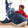 thumbnail image 3 of 50/100CM Nuevos juguetes de peluche de tiburón azul de dibujos animados Peces grandes Ballena Bebé Suave Animal Almohada Muñecas Niños Regalos de Cumpleaños, 3 of 4