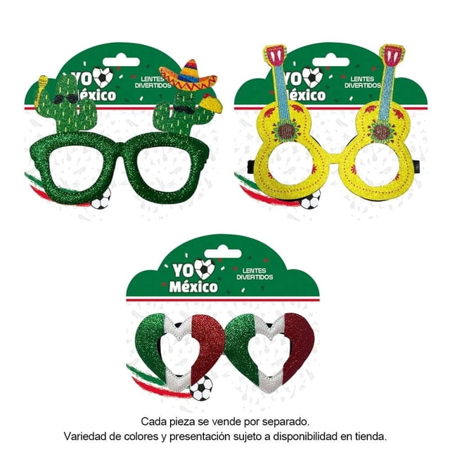 Lentes Divertidos Way to celebrate Mundial Varios Modelos 1 Pieza