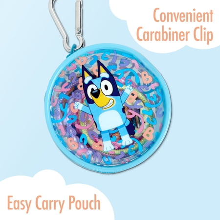 Goody Bluey Kid Hair Elastics 10 Pack with Bluey Storage Pouch