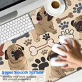 thumbnail image 2 of Long Mouse Pads for Desk,Pug and Footprint Desk Mats on Top Of Desks, Desk Mouse Pad Extra Large with 3mm Non-Slip Base and Stitched Edge for Gaming,Office,Work,Home 47.3"x23.6", 2 of 6
