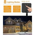 thumbnail image 5 of Guirnaldas de luces solares para exteriores, 32 m, 300 LED, con energía solar, 8 modos, luces de hadas solares, decoración impermeable para exteriores, para jardín, patio, boda navideña, 5 of 5