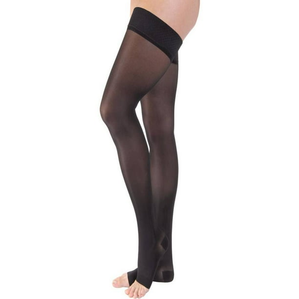 JOBST Relief 2030 Thigh High Open Toe Beige Compression Stockings
