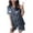 Blue, variant on Women's Sleepwear Womens Satin Pajamas Set Short Sleeve Button Tops and Shorts Sleepwear 2 Piece Nightwear Set Two-Piece Sleepwear Loungewear Pajama Sets Blue XXL