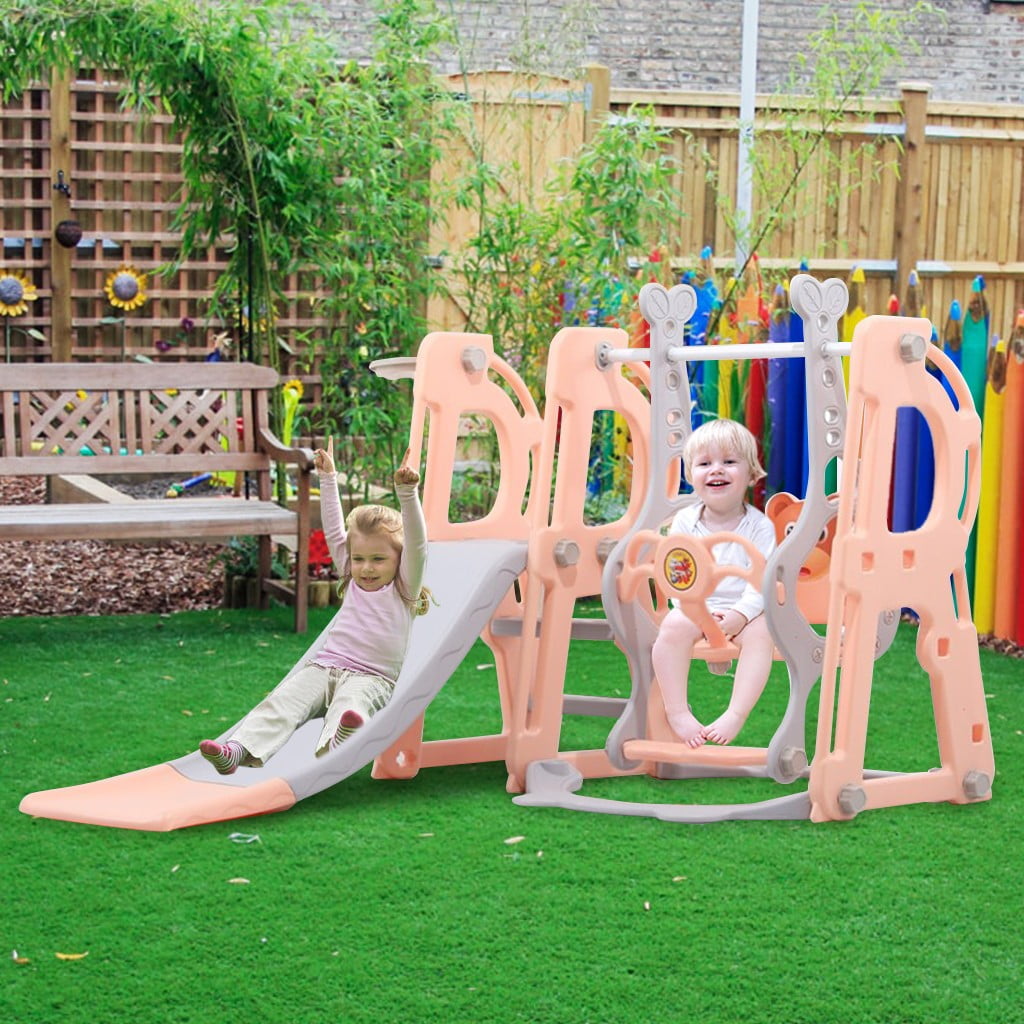 climber and swing set