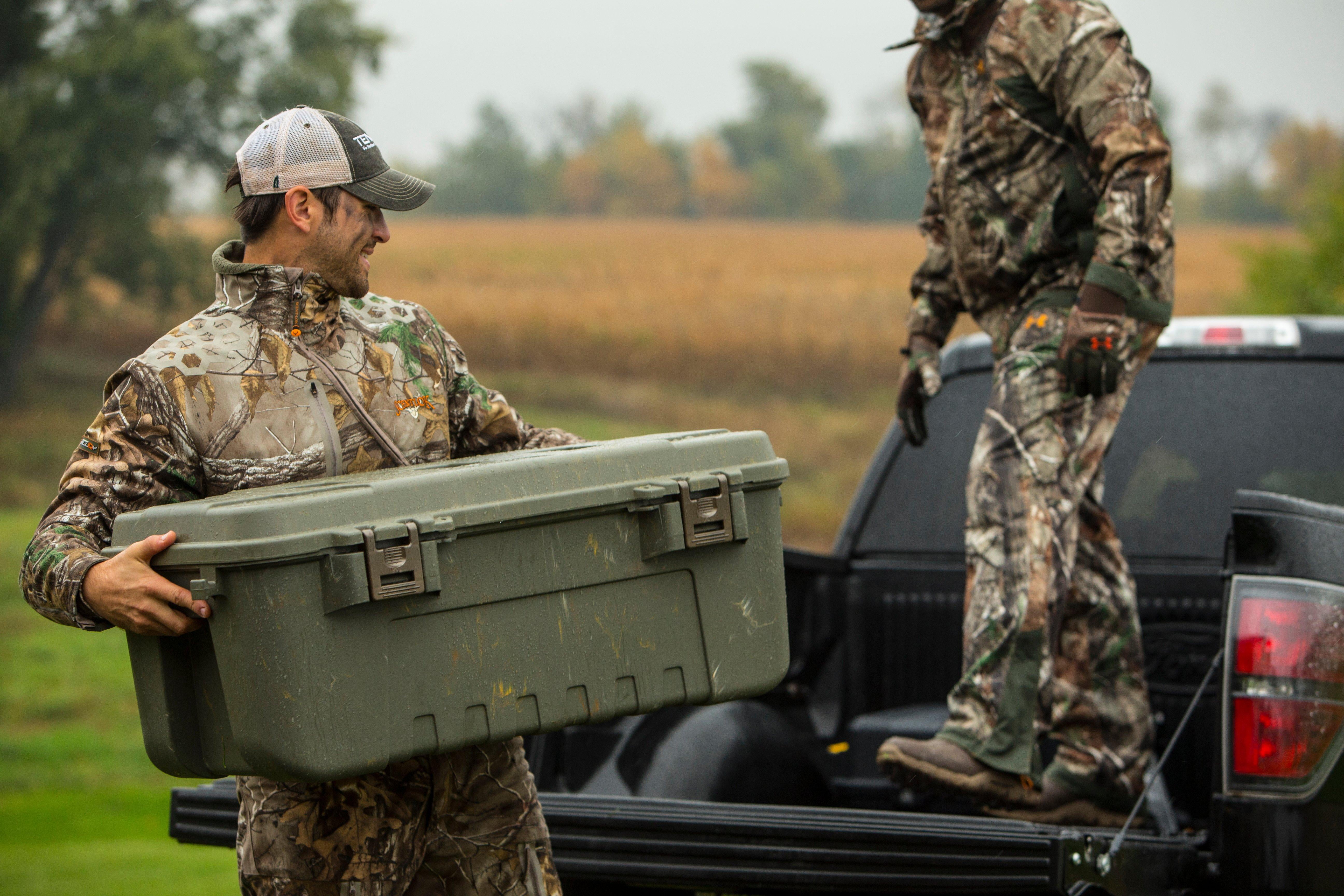 Plano Sportsman's Trunk, Smoke, 27-Gallon Lockable Storage Box