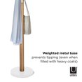 thumbnail image 2 of Umbra Flapper - Portemanteau, blanc / naturel, 2 of 6