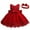 Red, variant on Hiijoy Baby Girl Lace Bowknot Princess Wedding Formal Tutu Dress+Headband Set, Sizes 0-24M