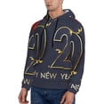 thumbnail image 3 of Fotbe Men's Hoodie with 2025 New Year 2 Pattern - Kangaroo Pocket Pullover Hooded Sweatshirt, Perfect for Daily Wear, Travel, and Home-4X-Large, 3 of 7