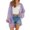Purple, variant on Langwyqu Spring Autumn Fashion Women Hollow Out Open Front Casual Loose Cardigans