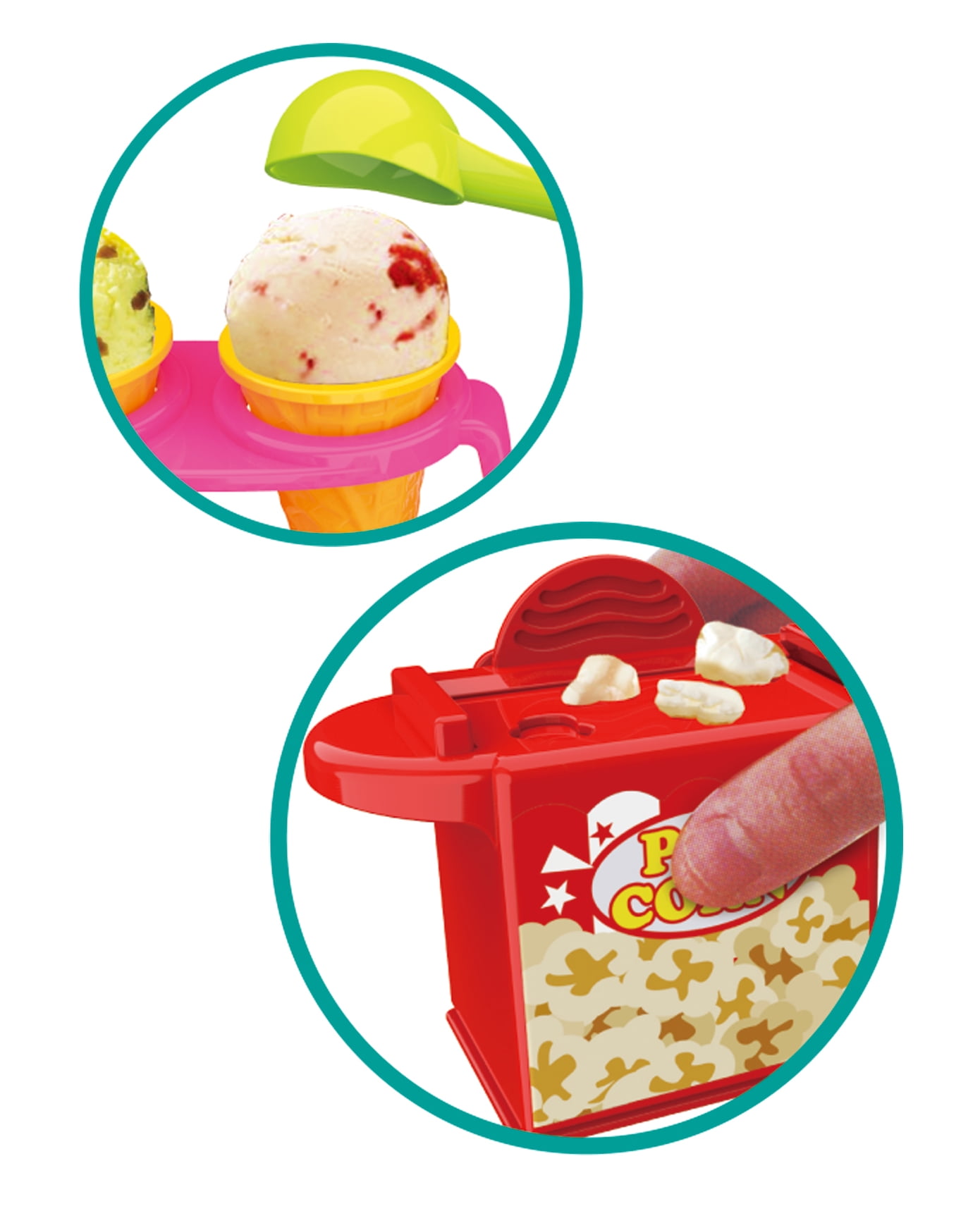 PlayWorld Sweet Treats Portable Snack Bar Case Play Set 35 Pieces