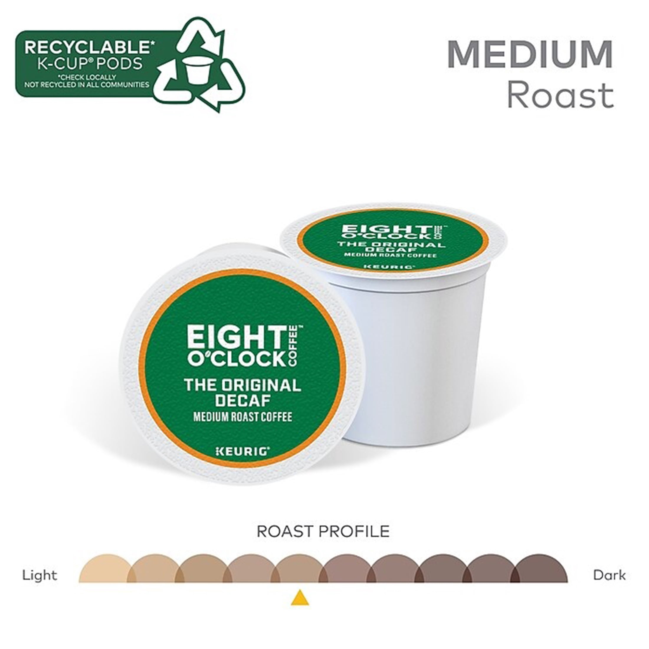 Eight O'clock The Original Decaf, K-Cup Portion Pack for Keurig Brewers (24 Count) (1x16oz)