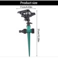thumbnail image 2 of Rasensprenger (lawn sprinkler), automatic rotating garden sprinkler systems for lawn and plants with 360degree coverage and adjustable spray angles., 2 of 5