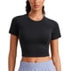 thumbnail image 1 of Remera CRZ YOGA Crop Sin Costuras Negra Manga Corta XS, 1 of 5
