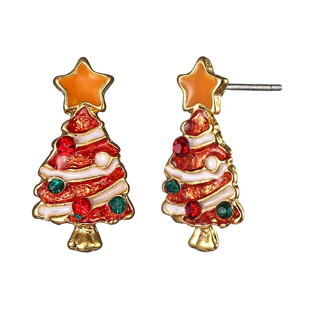 Pendientes de Navidad de dibujos animados de moda para mujer Pendientes de campana de Santa Wmkox8yi sjalhkljlk4522