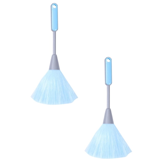 Oleegame 2PC Cleaning Brush Mini Two Color Handle P Plastic Silk Computer Brush Keyboard Cleaning Brush Mini Cleaning Brush Desktop Dust Duster Blue