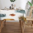 thumbnail image 3 of YFYANG Rectangular Polyester Table Cloth Vintage Abstract Watercolor Table Cover for Indoor Outdoor Kitchen Restaurant Table Decoration Tablecloths，54" X 72", 3 of 9