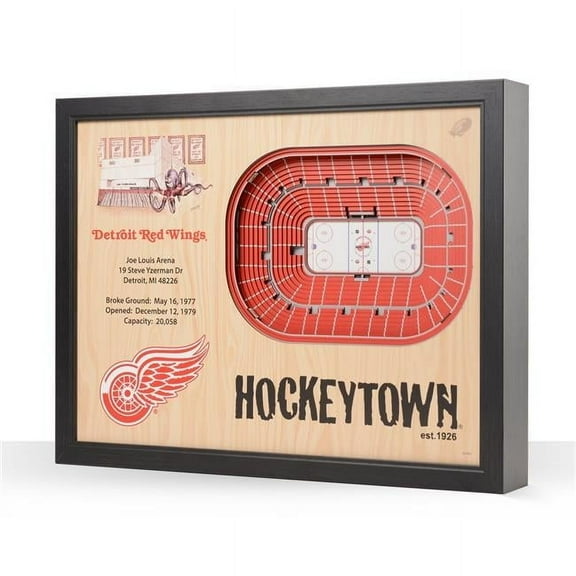 Detroit Red Wings 27" x 21" Joe Louis Arena Wall Art