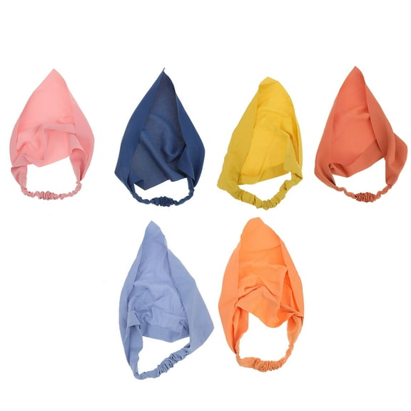 6Pcs Hair Scarf Headband Elastic Head Kerchief Women Fashion Hair Accessories