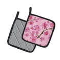thumbnail image 2 of Carolines Treasures BB7505PTHD Watercolor Pink Flowers Pair of Pot Holders, 2 of 3
