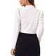 thumbnail image 3 of Bolero Abierto Inspire Chic para Mujer, Cárdigan Corto de Manga Larga, Color Blanco, 3 of 6