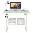 thumbnail image 1 of Gymax Bureau Électrique Debout Réglable en Hauteur Double Moteur Blanc, 1 of 10