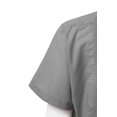 thumbnail image 2 of Allsense Men's Short Sleeve Cuban Guayabera Color Collared Shirts Party Lightgrey XS, 2 of 3