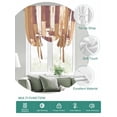 thumbnail image 2 of Brown Beige Tie Up Curtains for Windows 63 Inch Length Balloon Curtains Kitchen Adjustable Balloon Window Shade Vintage Farmhouse Shabby Wooden Grain Tie Up Valance Bathroom Curtain Window 46"x63", 2 of 6