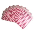 thumbnail image 3 of 100 Qty 4" x 6" Decorative Flat Paper Gift Bags - Pink Chevron Pattern on White Kraft Bags - for Sales/Treats/Parties Cookies/Gifts - N'icePackaging, 3 of 8