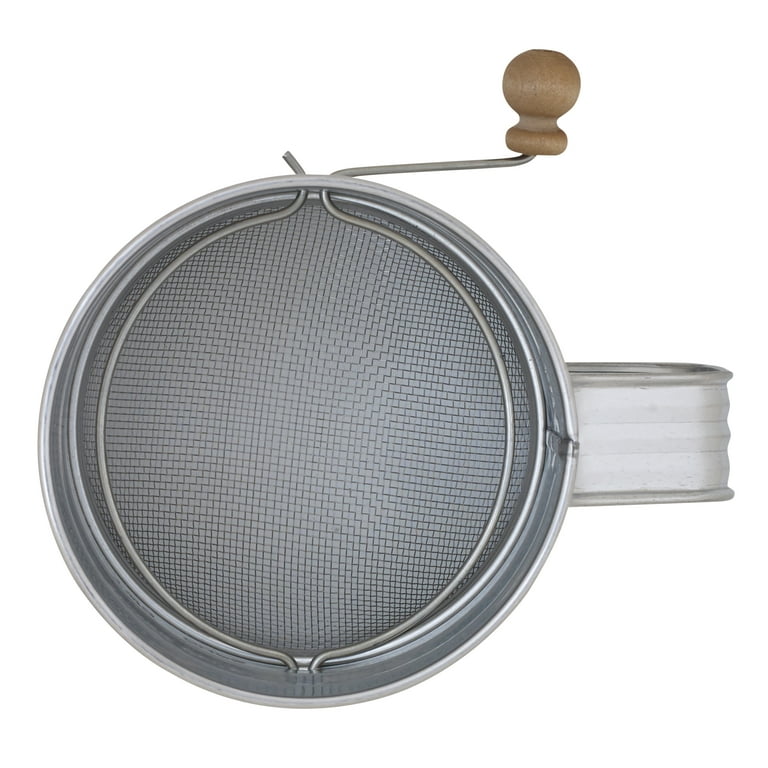 GoodCook PROfreshionals 3-Cup Metal Tin Flour Sifter with Wooden