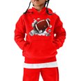 thumbnail image 6 of Hpapadks Hoodies for Girls Football Fans Player Sports Retro Rugby Pullover Pullover Sweatshirts 3-4 Years Boys Sweatshirts Red, 6 of 6
