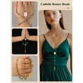 thumbnail image 6 of FaithHeart Clear Color Catholic Cross Rosary Necklace for Women Virgin Mary Golden Bead Chain with Christian Church Crucifix Pendant Baptist Jewelry Christmas Birthday Gift for Girlfriend, 6 of 11