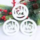 thumbnail image 4 of Adorno colgante de terciopelo redondo de 10 cm con forma de ciervo para árbol de Navidad, regalo de Navidad, juego de 3 bolas navideñas., 4 of 6